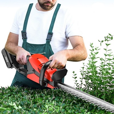 电动绿篱机锂电池充电式多功能修剪家用园林修枝机采茶机篱笆机