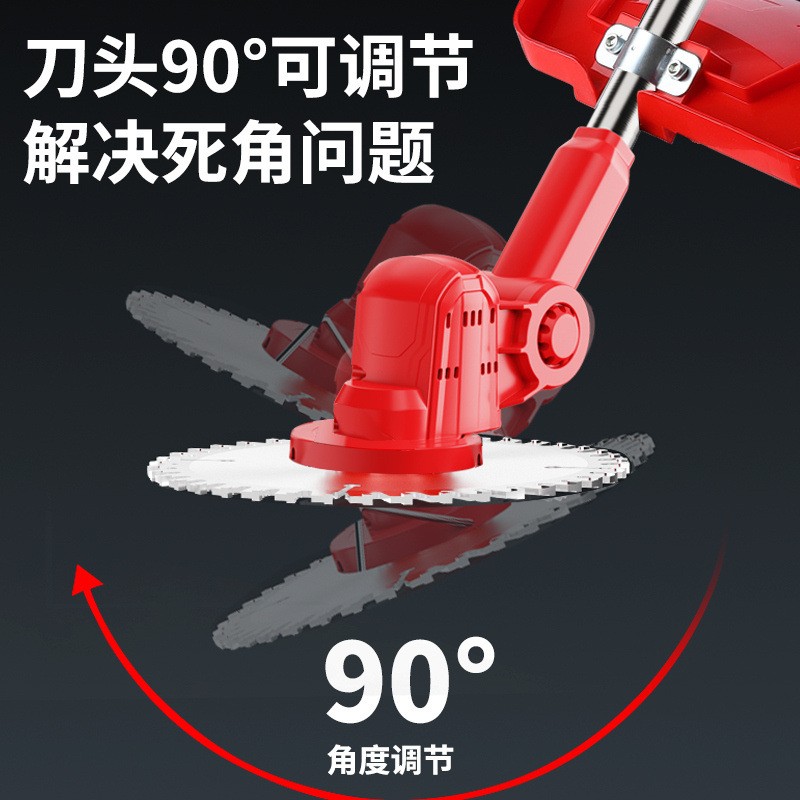 新款无线大无刷电动割草机充电式家用小型打草除草神器农用工具图4