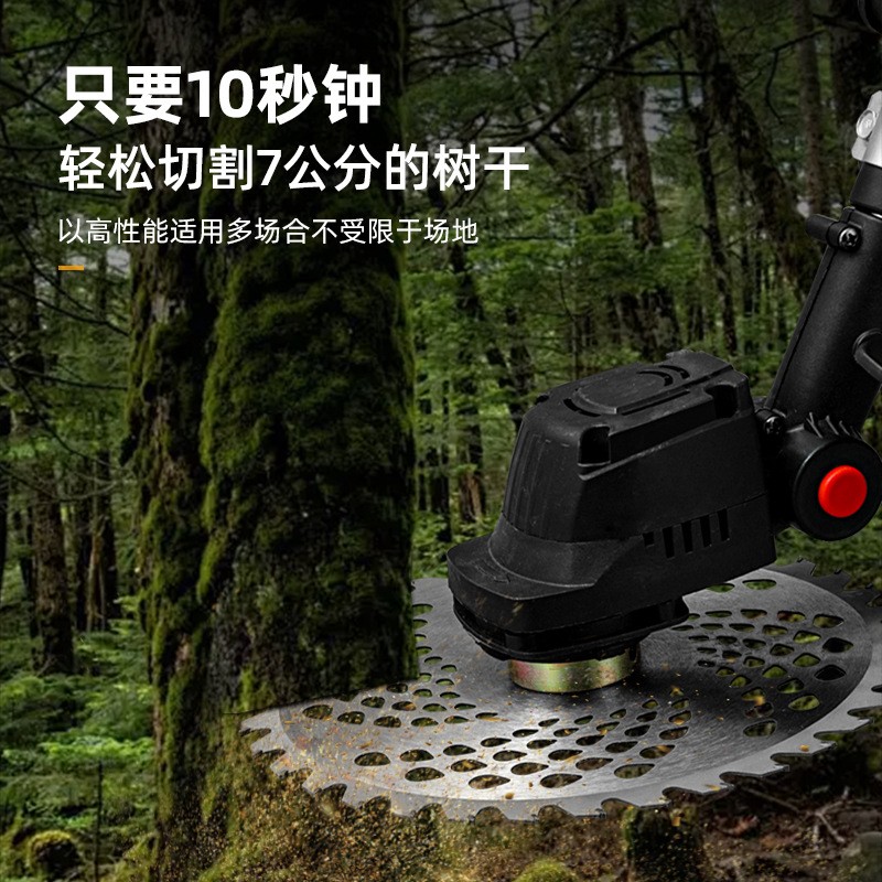 家用电动割草机多功能充电小型锂电割草机园林修剪除草机割草神器图3