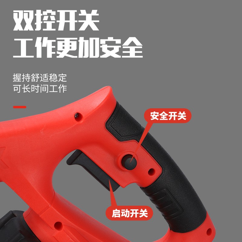 跨境电动割草机家用小型锂电除草机手持打草机园林修剪充电割草机图2