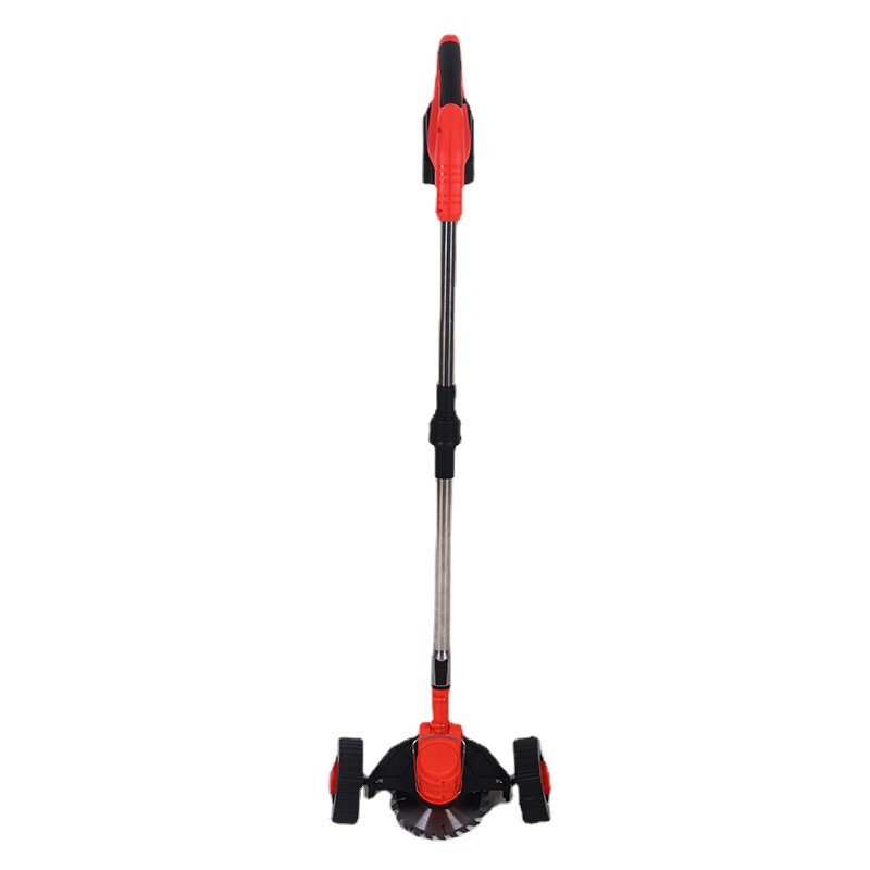 有刷大功率带轮子锂电割草机21V充电式家用小型除草机便携式打草图5