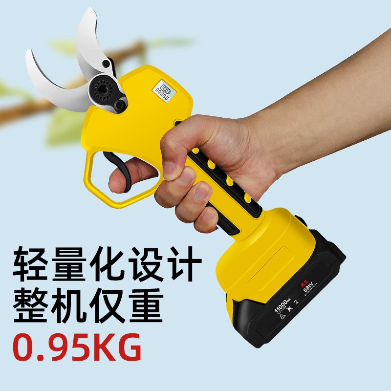电动剪刀果树式园林粗枝锂电修枝剪高枝树枝神器加长剪子充电剪刀图4