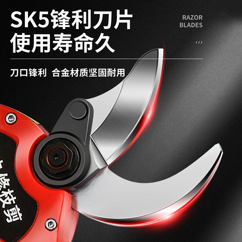 电动剪刀果树式园林粗枝锂电修枝剪高枝树枝神器加长剪子充电手持图4