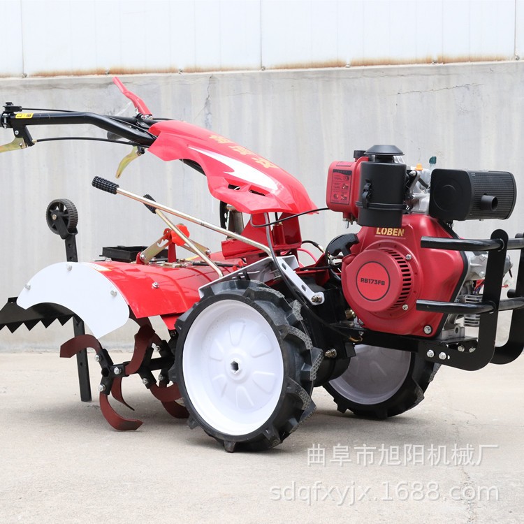 旭阳柴油四驱微耕机自走式培土除草起陇一体机多功能田园管理机图3