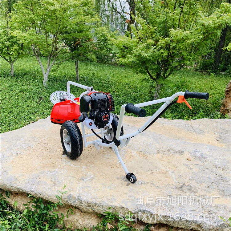 旭阳汽油手推式割草机 果园小型杂草除草机 农业松土打草机厂家图2