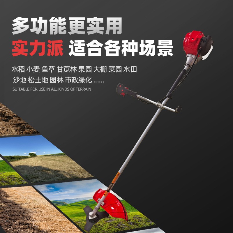 侧挂式3500割草机四冲程美安除草神器豪华礼包工厂割灌机便携用图3