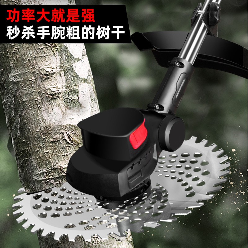 艺泽园无刷电动割草机小型家用除草机锂电打草机充电式农用草坪机图4