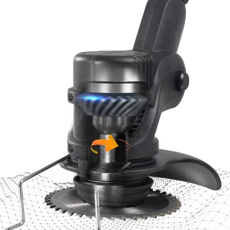 便携式手推式无线家用草坪绿篱剪修剪锂电12v割草机图5