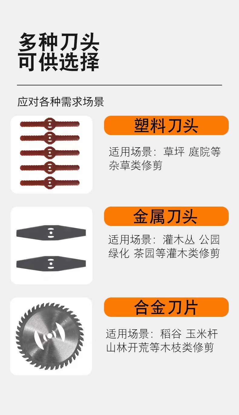 便携式手推式无线家用草坪绿篱剪修剪锂电12v割草机图4
