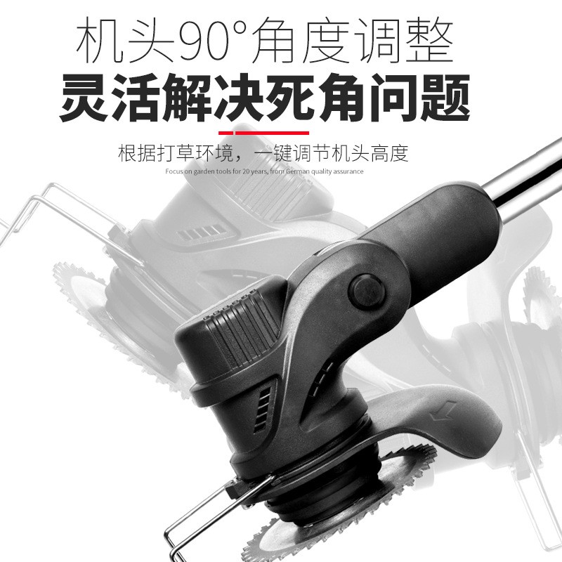 24v电动割草无线便携家用园林开荒修剪草坪枯木树枝除草器割草机图3