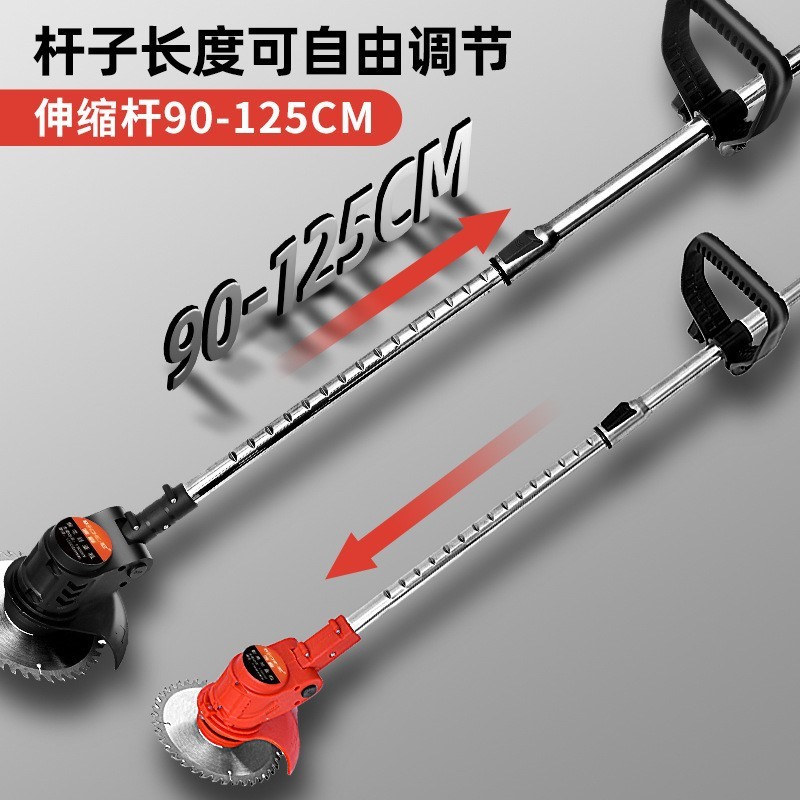 锂电割草机充电除草机多功能小型家用手持锂电打草机充电锄草神器图3