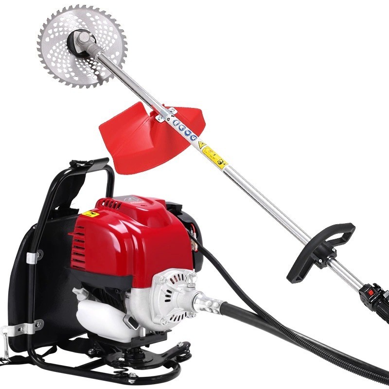 华盛汽油割草机小型农用收割机139侧挂背负多功能开荒园 林割灌机图5
