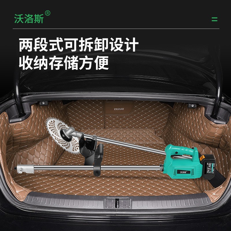 大功率背负式锂电割草机带除草轮松土打草机草坪机充电式农用割草图2