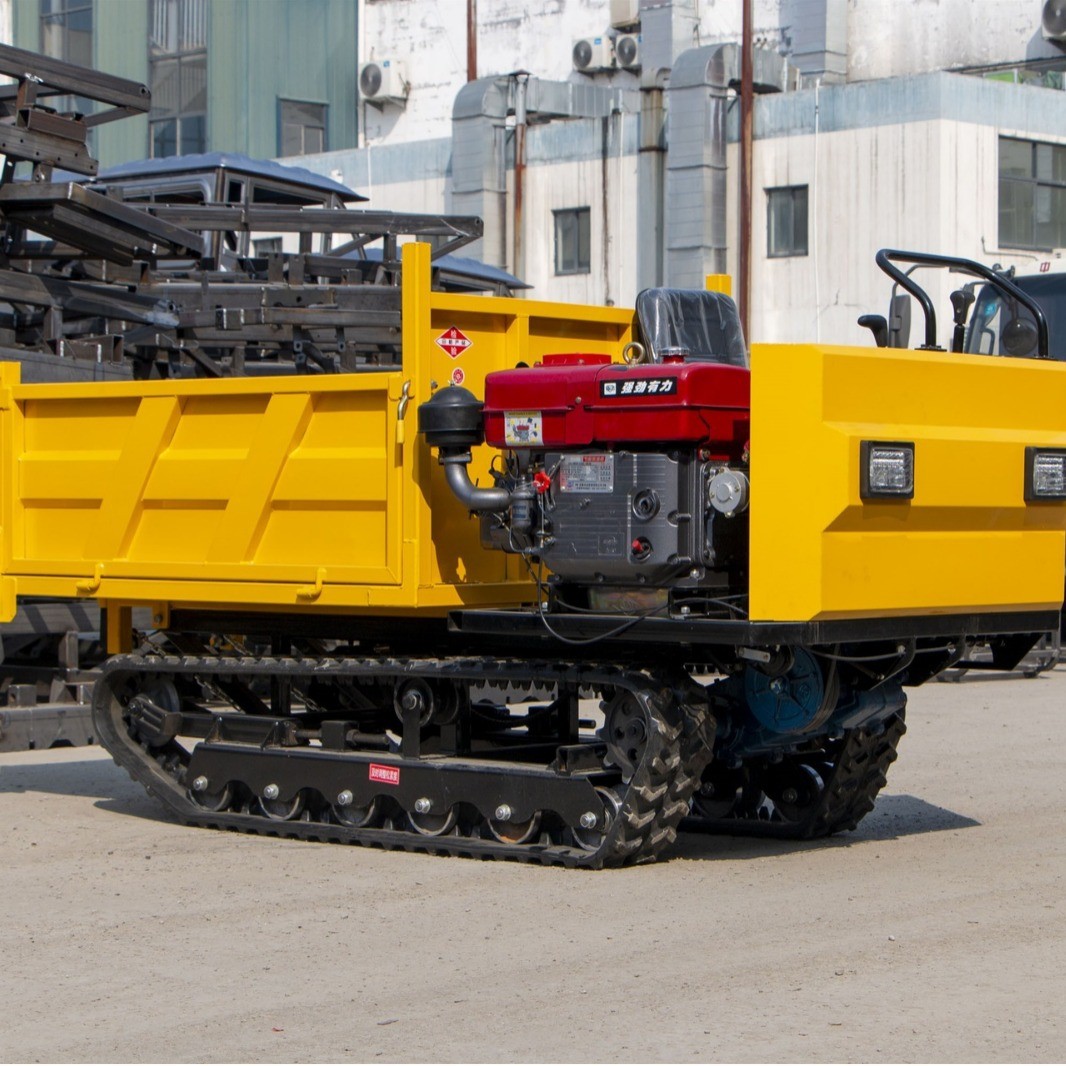 厂家现货3吨履带运输车 全地形爬山虎手扶拖拉机 自卸爬坡履带车图4