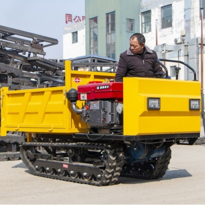 厂家现货3吨履带运输车 全地形爬山虎手扶拖拉机 自卸爬坡履带车