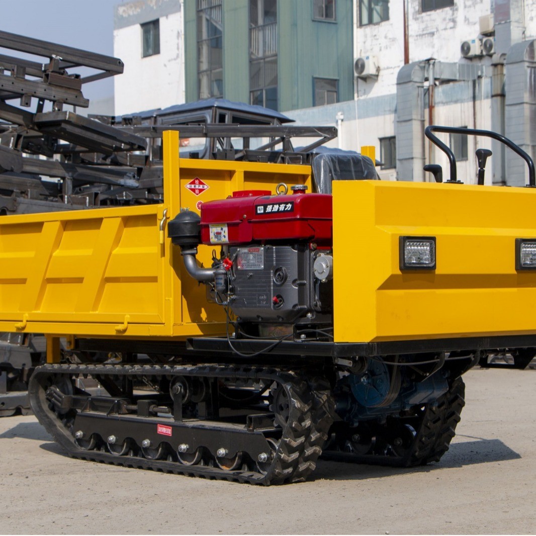 厂家现货3吨履带运输车 全地形爬山虎手扶拖拉机 自卸爬坡履带车图3