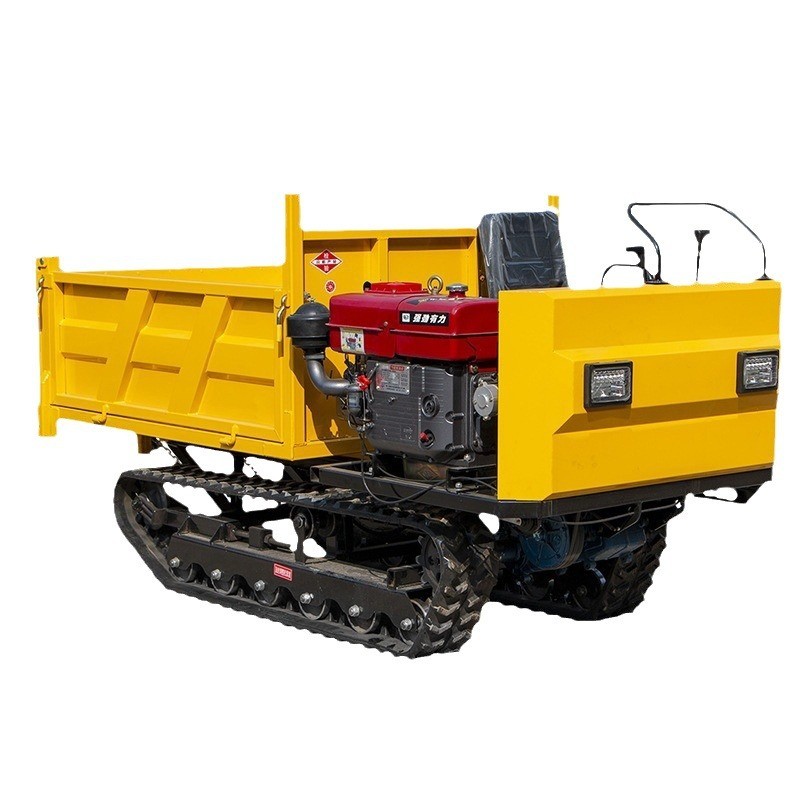 厂家现货3吨履带运输车 全地形爬山虎手扶拖拉机 自卸爬坡履带车图5