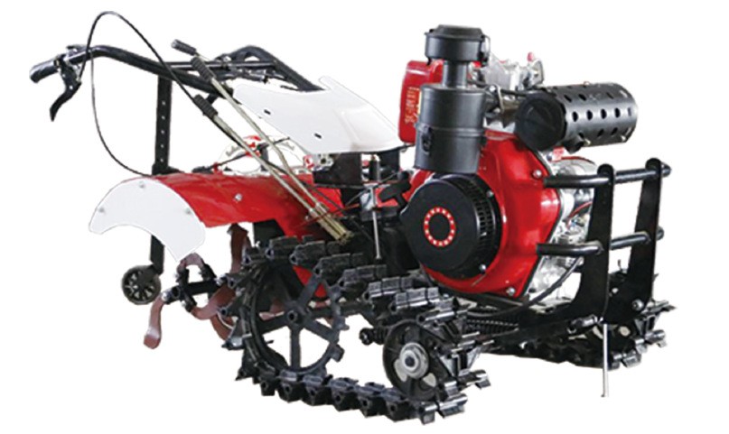 批发手扶微耕机拖拉机四驱双链轨微耕机土壤耕整农业图2