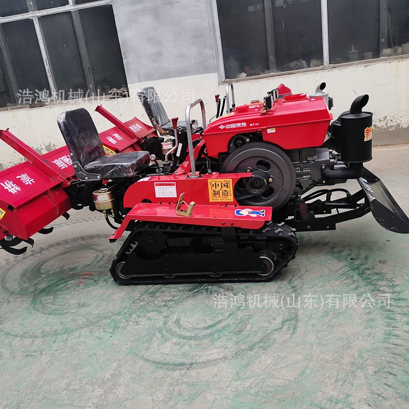 微耕机多功能农用水田开沟拖拉机打田机翻土机 四驱乘坐式旋耕机图4