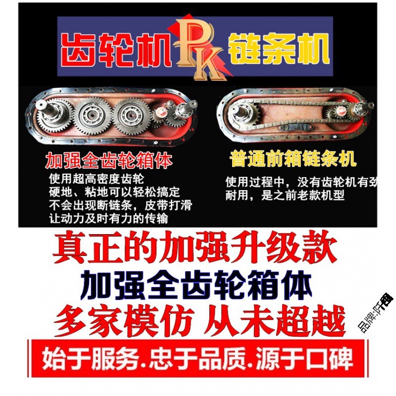 加强多功能四驱开沟培土机除草田园管理机柴油微耕机起垄机旋耕机图2