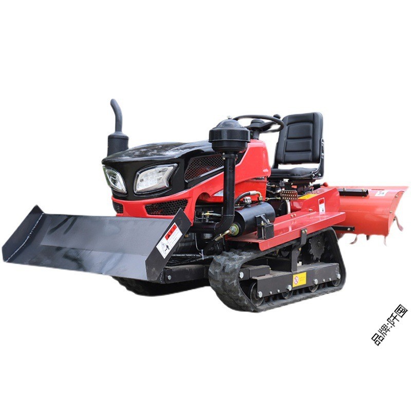 多功能履带拖拉机水旱旋耕机田园管理机乘坐式柴油微耕机农用打药图5
