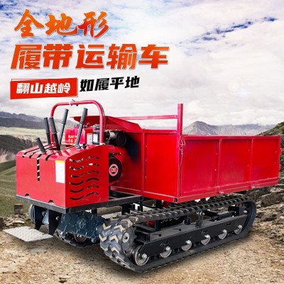 脚踏式柴油履带车 翻斗自卸履带运输车 履带运输车小型农用厂家