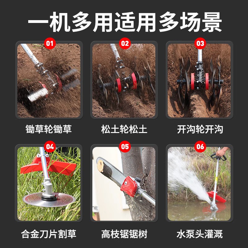 割草机汽油背负式四冲程割草机小型多功能农用打草机家用除草神器图3