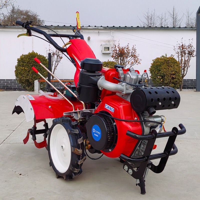 厂家直销微耕机四驱柴油耕地机 小型开沟机农用犁地农耕旋耕机图3