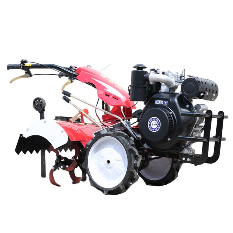 厂家直销微耕机四驱柴油耕地机 小型开沟机农用犁地农耕旋耕机图4