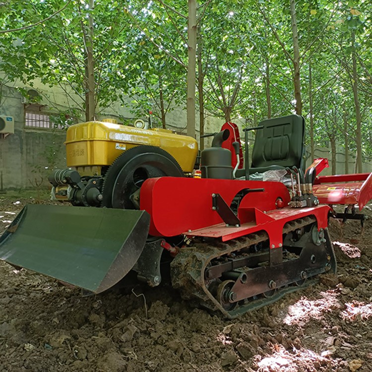 柴油大变速箱座驾旋耕机履带行走春季耕地旋地机乘坐式开 沟回填机图5
