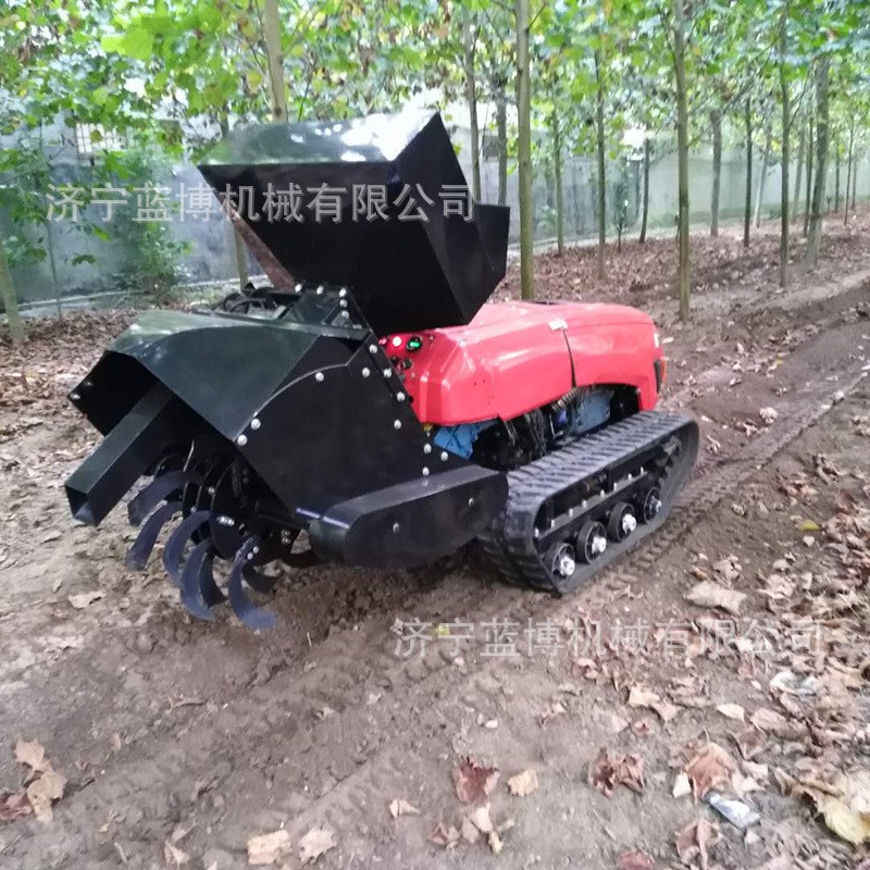 果园大棚遥控施肥机开沟施肥覆盖一体机多功能遥控割草打药旋耕机图3