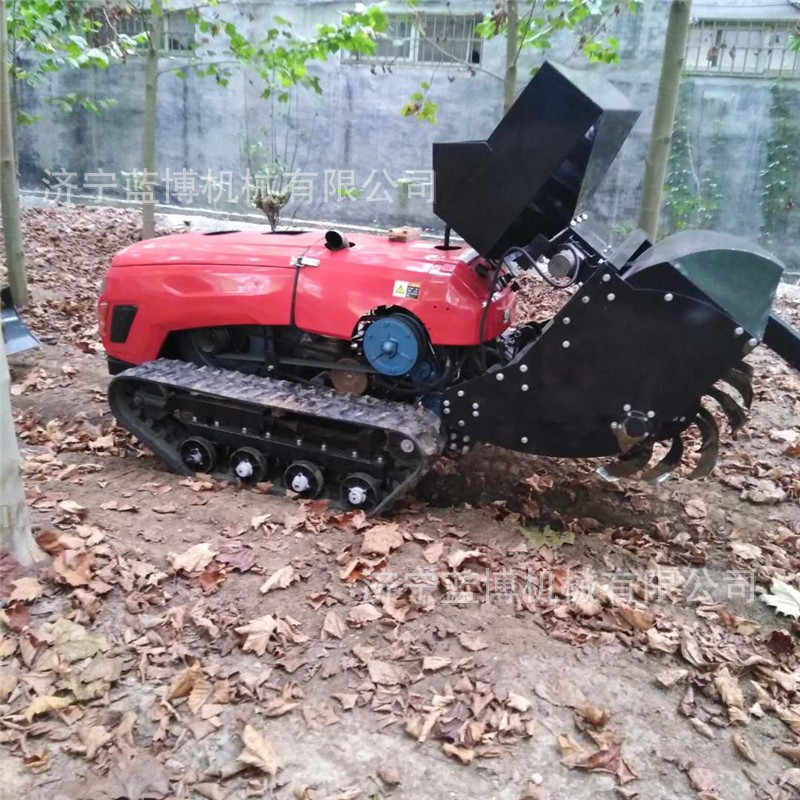 果园大棚遥控施肥机开沟施肥覆盖一体机多功能遥控割草打药旋耕机图4