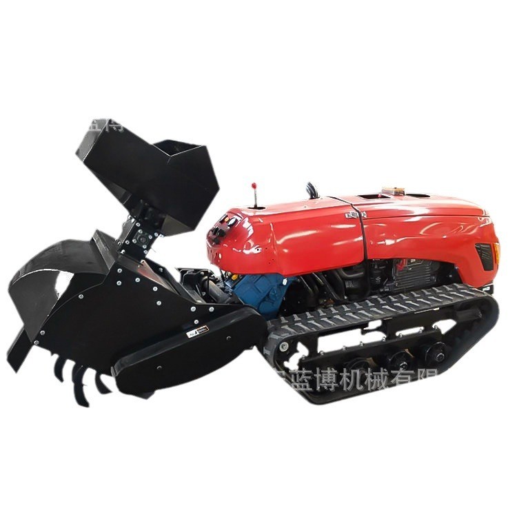 果园大棚遥控施肥机开沟施肥覆盖一体机多功能遥控割草打药旋耕机图5