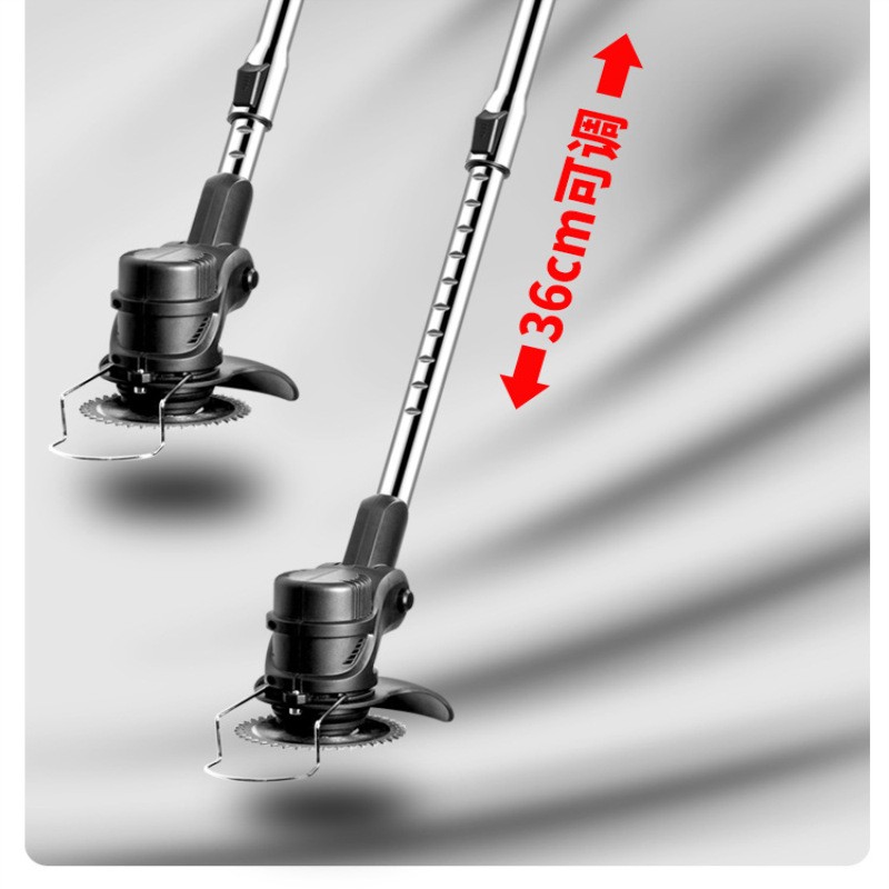 家用手持锂电打草机充电除草多功能电动割草机锂电除草机图2