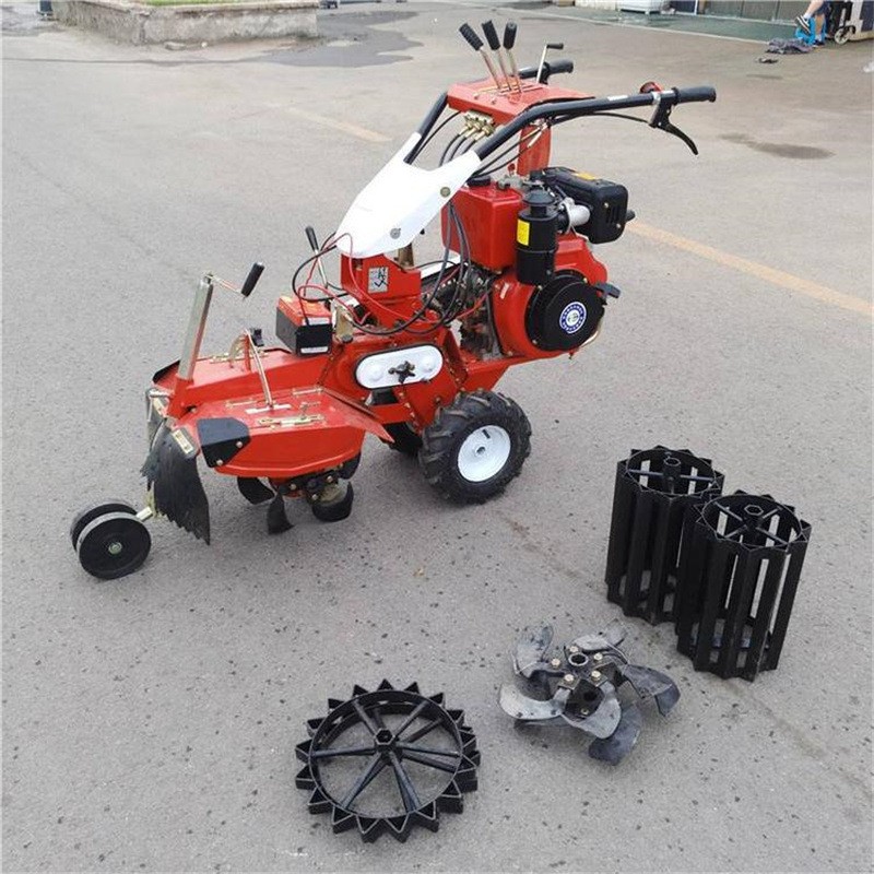 工厂直发四驱微耕机 山地果园小型旋耕机 大马力柴油开沟起垄机图2