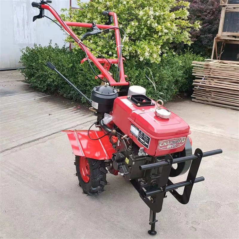 柴油四驱旋耕机 多功能大葱开沟培土机 自走式小型微耕机图4