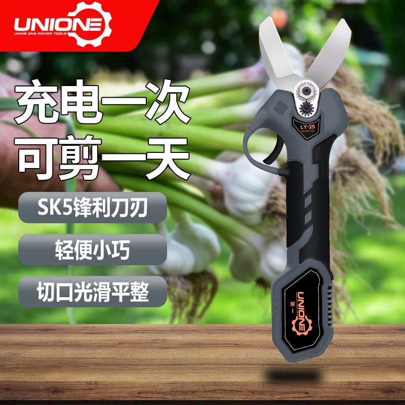 新款锂电大蒜剪家用农用便携式电动车插电款果蔬电剪刀图4