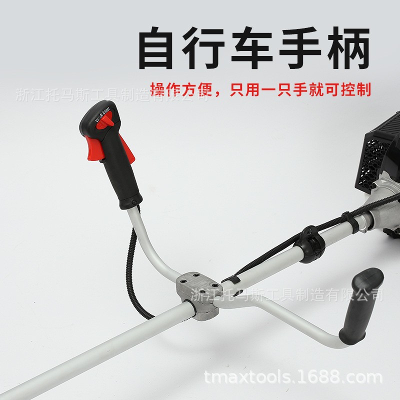 厂家批发家用型52CC汽油动力多功能侧挂式自行车把手手持式割草机图3