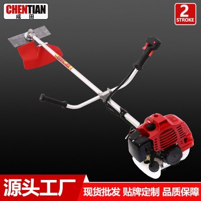 成田厂家批发侧挂式汽油割草机43二冲程多功能锄草松土开沟割灌机