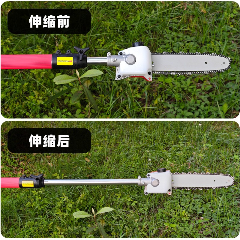 锂电电动高枝锯充电式高空修剪树枝汽油机绿化伸缩加长杆链条锯图3