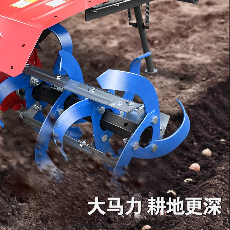 松土机新款微耕机耕地机翻土机柴油款小型家用旋耕机耕田机农用图3