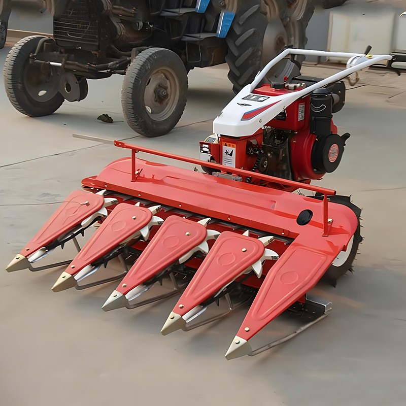 玉米秸秆割晒机机 手推式汽油割晒机 家用前置甜象草皇竹草收割机图3