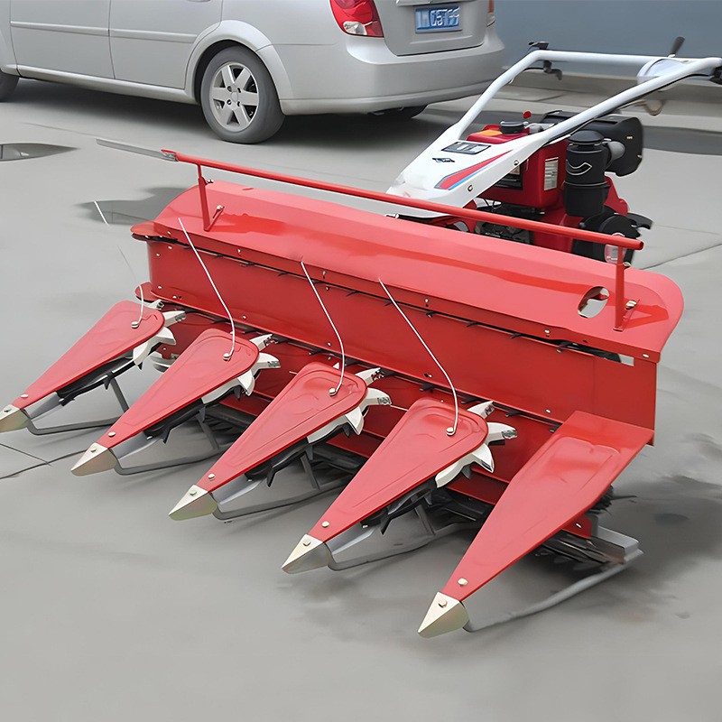 玉米秸秆割晒机机 手推式汽油割晒机 家用前置甜象草皇竹草收割机图2