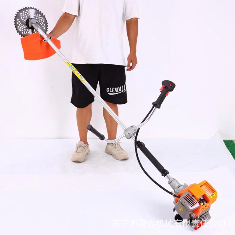 小型便携式汽油割灌机 四冲程手持侧挂割草机 背负式打草割灌机