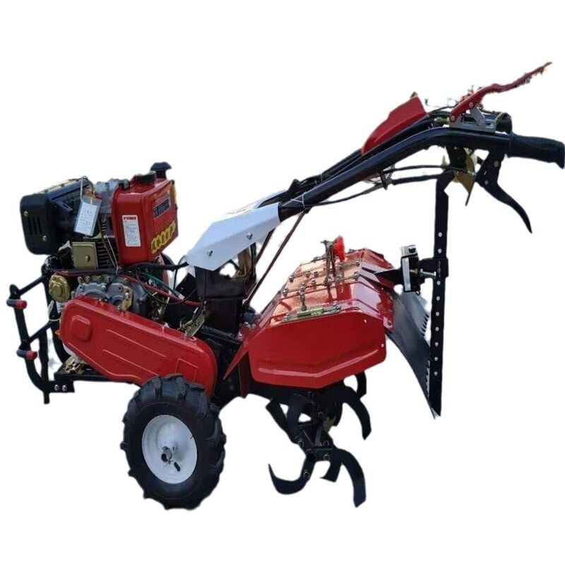 自走式柴油四驱微耕机 手推式农用汽油旋耕机 果园开沟旋耕除草机图5