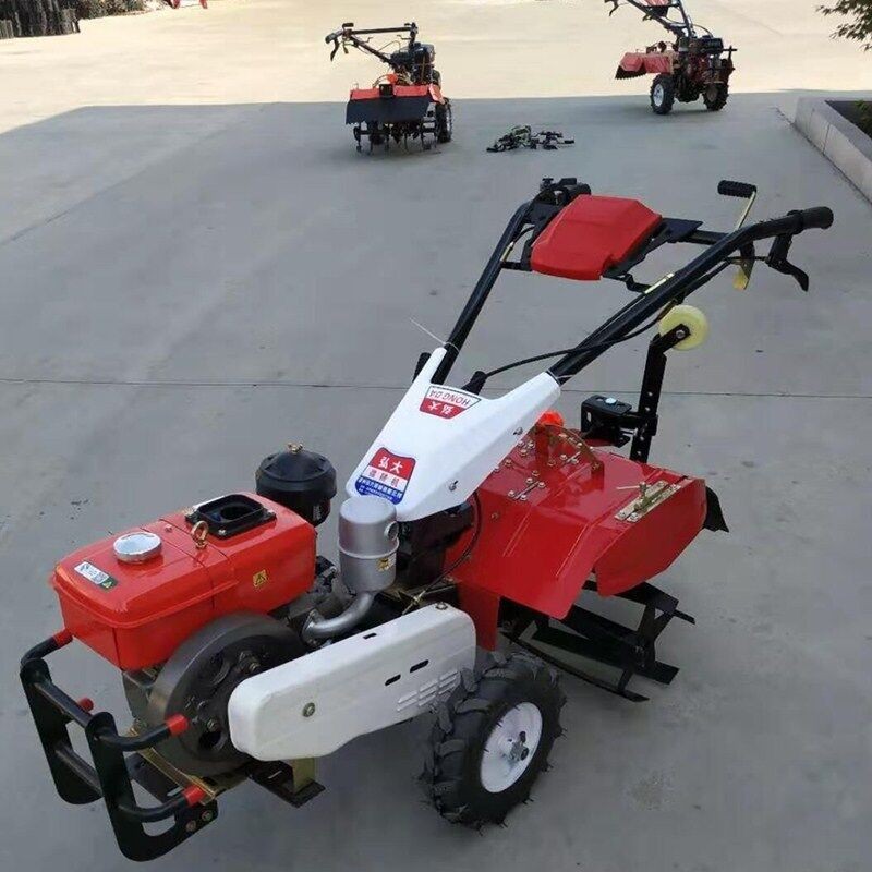 自走式柴油四驱微耕机 手推式农用汽油旋耕机 果园开沟旋耕除草机图3