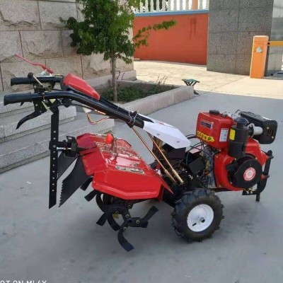 自走式柴油四驱微耕机 手推式农用汽油旋耕机 果园开沟旋耕除草机
