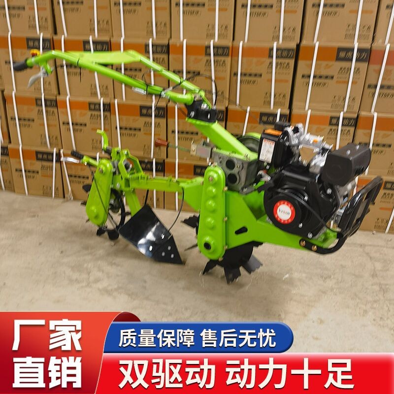 农用侧开扣瓣犁 新款小型轻便汽油轮式耕地机 双驱动力扣瓣犁图4
