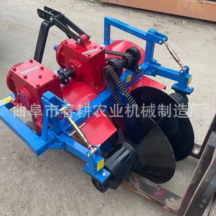 蔬菜草莓大葱开沟机拖拉机带地瓜土豆黄姜烟田筑埂开沟机图4