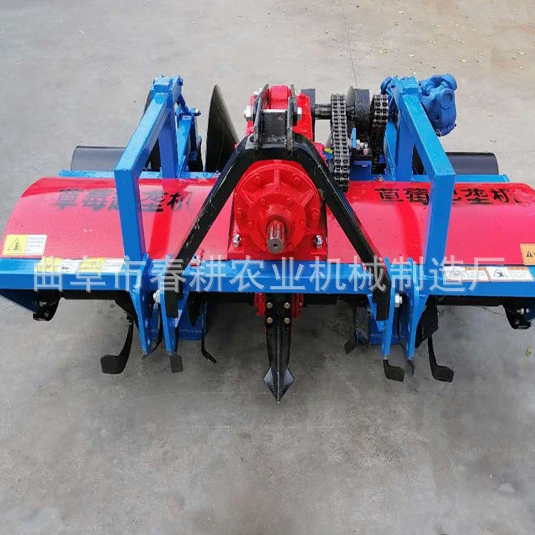 蔬菜草莓大葱开沟机拖拉机带地瓜土豆黄姜烟田筑埂开沟机图3